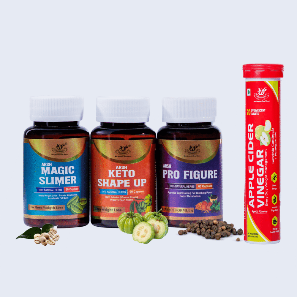 Slim capsule Magic Slimmer + Keto Shape Up +Pro Figure + Free ACV Tablets